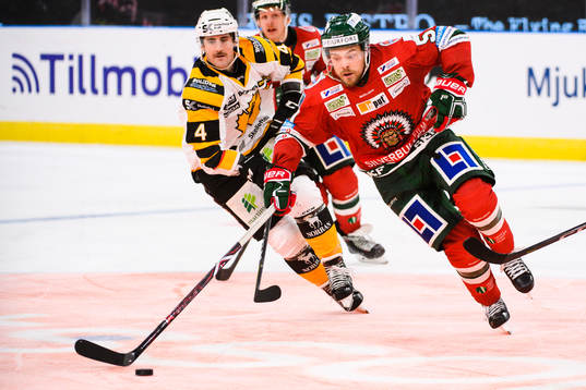 Skellefteås Bud Holloway och Frölundas Mats Rosseli Olsen