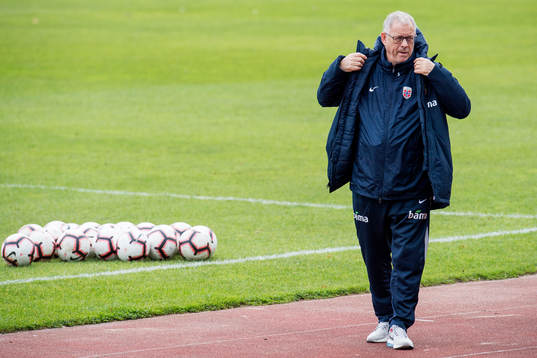 Lars Lagerbäck, head coach of Norway,
