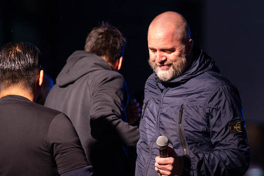 s sportchef Björn Wesström under AIK:s guldfirande den 13 november 2018 i Stockholm.