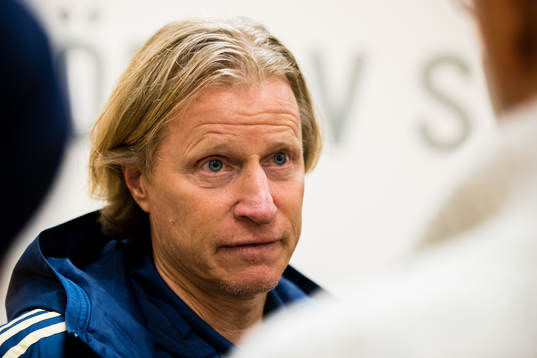 Stefan Pettersson, landslagschef, intervjuas