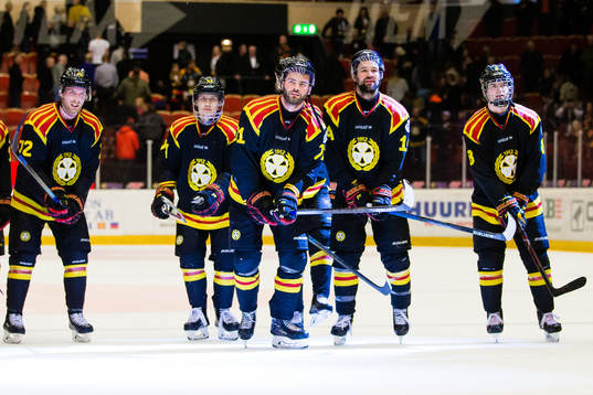 Brynäs Joachim Rohdin (v), Henrik Larsson, Robert Kousal,