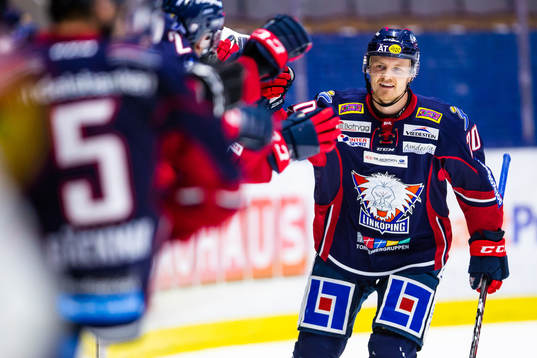 Linköpings Nick Sörensen jublar