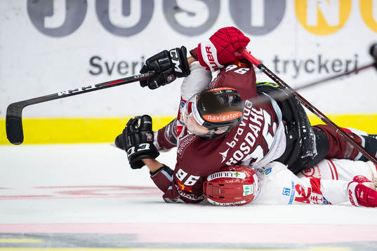 Malmö Redhawks Kim Rosdahl och Timrås Oskar Drugge