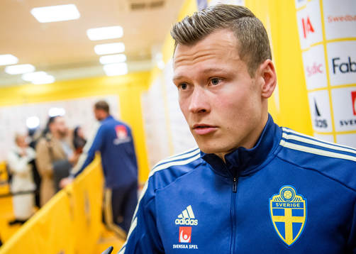  Viktor Claesson of Sweden in the mixed zone