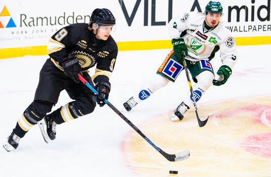 Frölundas Tim Söderlund och Färjestads Jens Westin