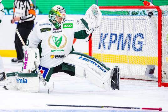 Färjestads målvakt Markus Svensson