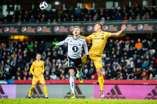Anders Ågnes Konradsen of Rosenborg and Marius Lode of Bodø/Glimt