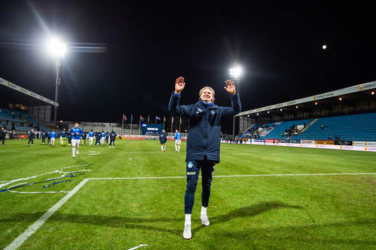 Erling Braut Håland of Molde celebrates