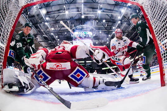 Färjestads Oskar Steen och Axel Ottosson