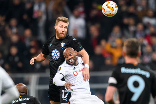 Rasmus Bengtsson of Malmö FF and Vagner Silva De Souza