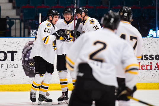 Panterns Erik Nyström, Makai Holdener och Martin Janohls