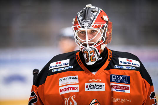 Karlskronas målvakt Arvid Holm