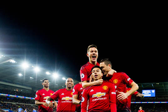 Jesse Lingard of Manchester United celebrates with
