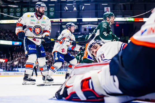 Växjös Roman Horak, Tuomas Kiiskinen och Daniel Rahimi