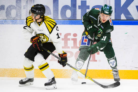 Brynäs Samuel Asklöf och Färjestads Joakim Nygård
