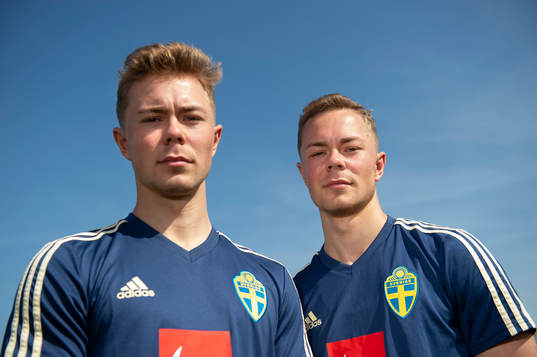 Sweden's Joel Andersson and Adam Andersson