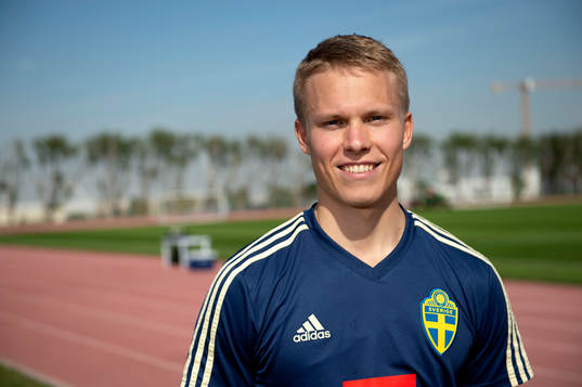 Sweden's Jonathan Augustinsson