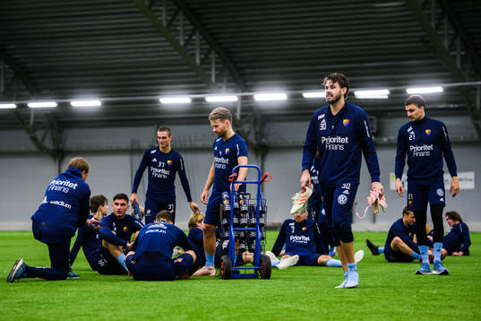 Djurgårdens spelare samlade