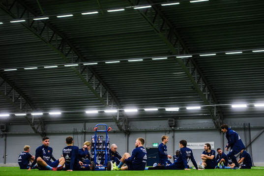 Djurgårdens spelare samlade