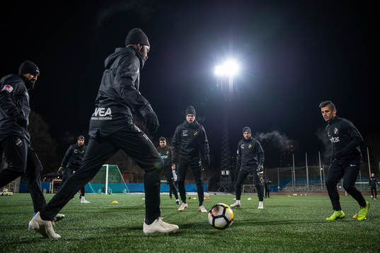 Heradi Rashidi (v), Daniel Sundgren (vm), Sebastian Larsson (hm) och Nicolas Stefanelli (h)