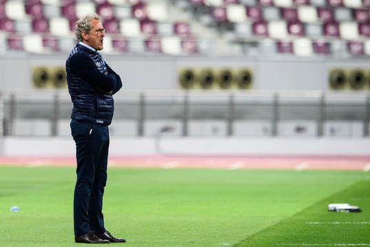 Head coach Erik Hamrén. of Iceland