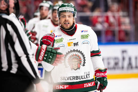 Frölundas Mats Rosseli Olsen jublar