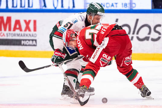 Frölundas Mats Rosseli Olsen och Moras Michael Keränen