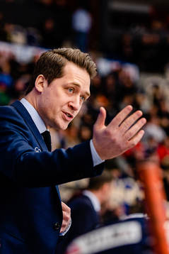 Växjös tränare Sam Hallam