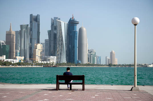 General view over Doha in Qatar, where the 2022 FIFA World