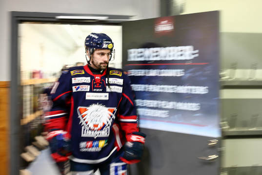 Linköpings Daniel Olsson-Trkulja före ishockeymatchen i