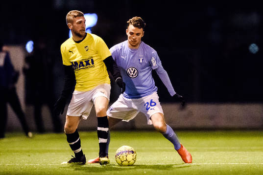 IFK Malmös Oskar Zubac och Malmö FFs Andreas Vindheim