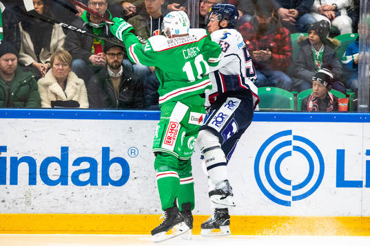 Rögles Matt Carey och Linköpings Eddie Larsson