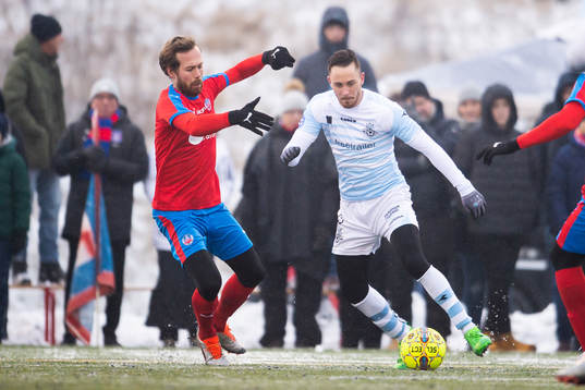Helsingborgs Andreas Landgren och Helsingörs Matheus