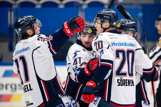 Linköpings Nick Sörensen jublar