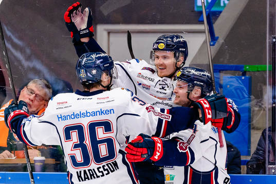 Linköpings Nick Sörensen jublar