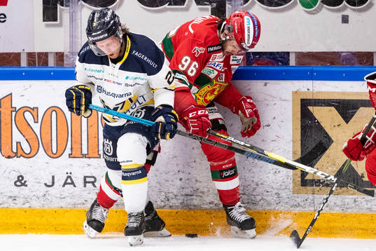 s David Gustafsson och Moras Niki Petti