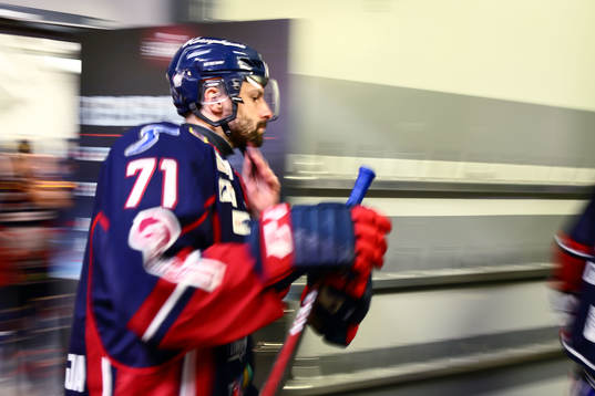 Linköpings Daniel Olsson-Trkulja före ishockeymatchen i