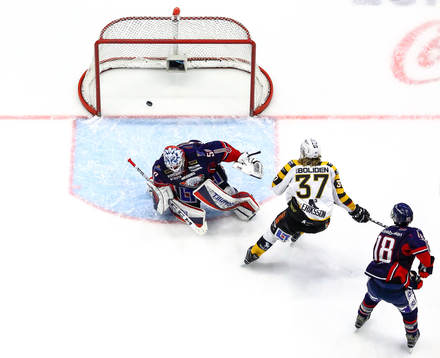Mål 0-2 av Skellefteås Albin Eriksson förbi Linköpings