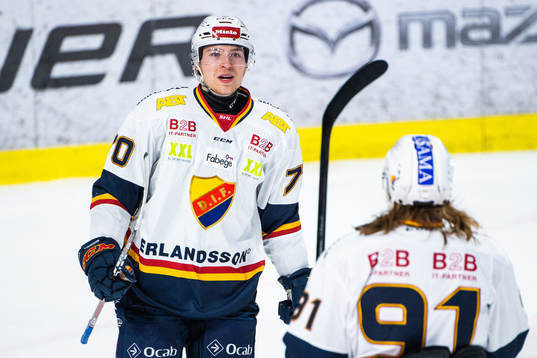 Djurgårdens Marcus Davidsson och Axel Jonsson Fjällby