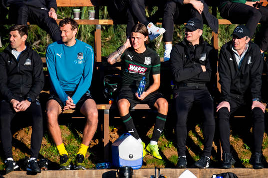 Kristoffer Olsson of Krasnodar on the bench