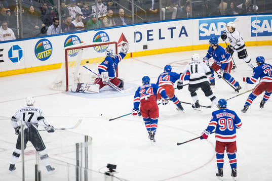 Ilya Kovalchuk, Goaltender Henrik Lundqvist, Boo Nieves,