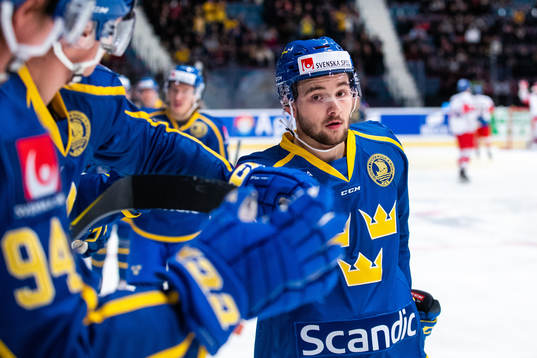 Emil Bemström of Sweden celebrates
