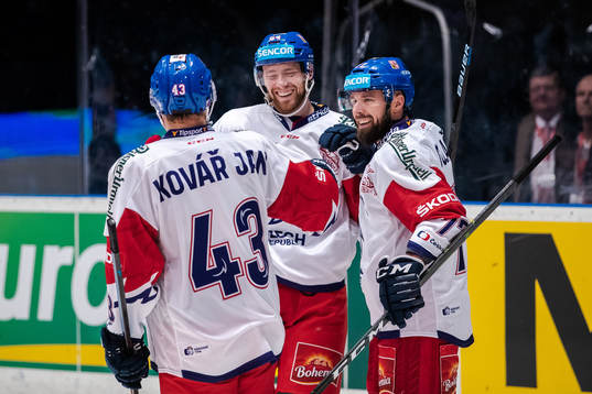 Milan Gulas and Jan Kovar of Czech Republic celebrates