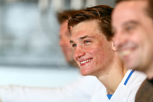 IFK Norrköpings nyförvärv Rasmus Lauritsen mellan