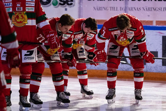 Moras Michael Keränen och Erlend Lesund  innan