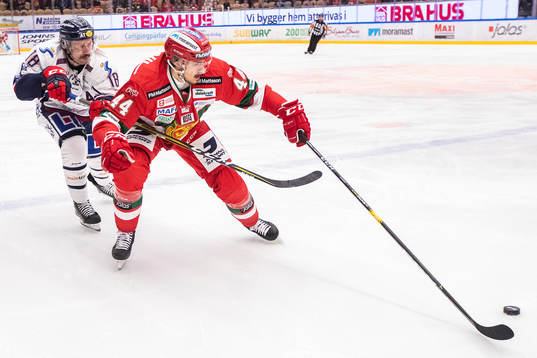 Linköpings James Wright och Moras Matej Stransky