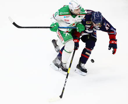 Rögles Daniel Widing och Linköpings Anton Karlsson