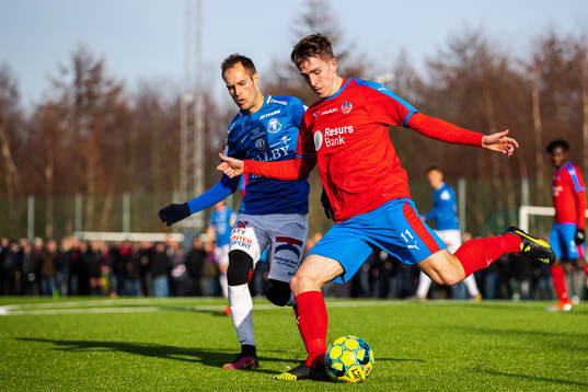 Trelleborgs Zoran Jovanovic och Helsingborgs Adam Eriksson