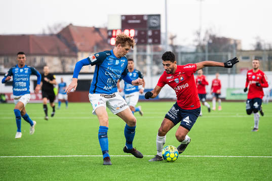 Norrbys Didric Andersson och Örgrytes Ailton Almeida