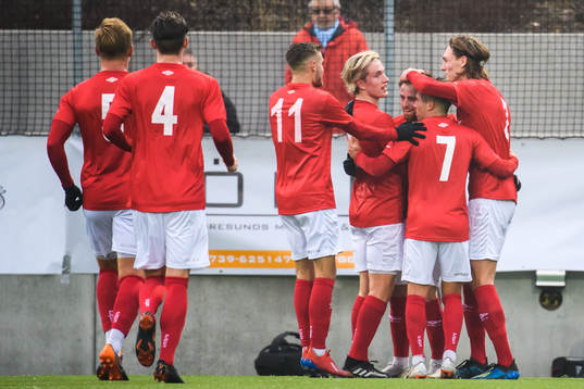 Degerfors spelare jublar efter 1-1
